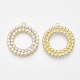 Colgantes de perlas de imitación de plástico abs X-PALLOY-T071-087-2