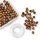 100pcs 8mm natürliche Tigerauge Perlen runde Perlen DIY-LS0002-48-1