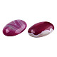 Natural Banded Agate/Striped Agate Cabochons G-T122-22A-4