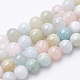Chapelets de perles en morganite naturelle G-S150-53-6mm-1