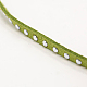 Silver Aluminum Studded Faux Suede Cord LW-D004-12-S-2