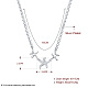 Messing hängende Halsketten NJEW-BB16965-3