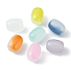 105 pieza de cuentas de vidrio opaco de 7 colores. GLAA-FS0001-43-3