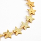 Bracelets à maillons en laiton étoile texturée X-BJEW-JB05350-2