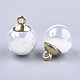 Glass Ball Pendants GLAA-T003-03I-2