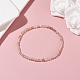 3mm Natural Moonstone Beads Stretch Bracelet for Girl Women BJEW-JB07284-02-2