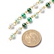 Verre à la main des chaînes de perles de perles AJEW-JB01136-03-3