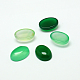 Teints cabochons ovales de jade naturel G-K021-25x18mm-02-2