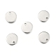 304 Stainless Steel Stamping Blank Tag Flat Round Charms Pendants STAS-Q171-04-2