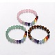 Étirer bijoux bouddhiste multicolores bracelets de pierres précieuses de chakra BJEW-JB01687-1