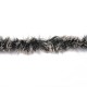 ポリエステルとナイロンの糸  模造ファーミンクウール  ソフトコート編み用  ブラック  20x0.5mm YCOR-H002-01-3