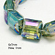 Electroplate Glass Beads X-EGLA-D024-2-1