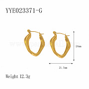 Французские винтажные серьги-кольца из нержавеющей стали YQ8592-6