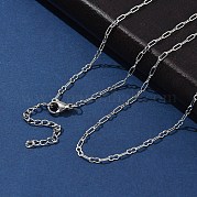 Ожерелья из нержавеющей стали 304 с арахисовыми звеньями для женщин NJEW-U050-03P