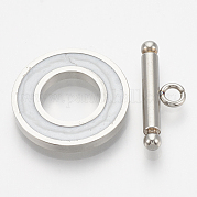 201 Stainless Steel Toggle Clasps STAS-T037-06C