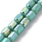 Стеклянные бусины с гальваническим покрытием  EGLA-D030-06E