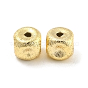 Brass Textured Beads KK-P258-04A-G