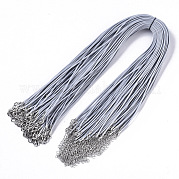 Воском хлопка ожерелье шнура материалы MAK-S032-1.5mm-B17