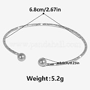 Стильные браслеты-манжеты из нержавеющей стали 304 SF9241-1