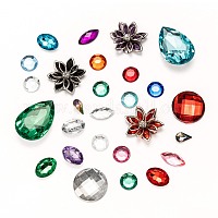Cabochons di rhinestone acrilico&nbsp;GACR-MSMC001-06