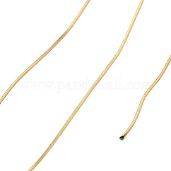 304 Edelstahldraht, Ionenbeschichtung (ip), Runde, golden, 0.8 mm, 20 Gauge