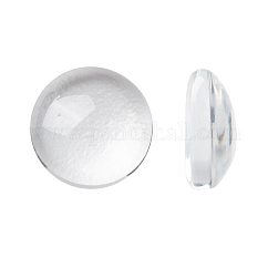 Cabochons en verre transparent, demi-rond / dôme, clair, 7.5~8x3mm