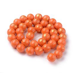 Abalorios de jade natural de mashan hebras&nbsp;G-F670-A05-6mm