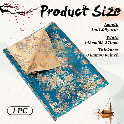 Tissu polyester à motif floral de style chinois pour vêtements et décoration intérieure&nbsp;DIY-WH0622-735B