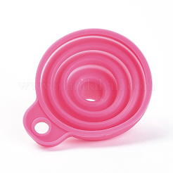Tolva de embudo de silicona plegable portátil&nbsp;AJEW-WH0104-40C