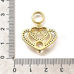 Cremagliera placcatura micro ottone spianare pendenti zirconi&nbsp;KK-L226-001G-01