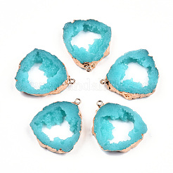 Pendentifs en résine druzy&nbsp;RESI-R428-024E