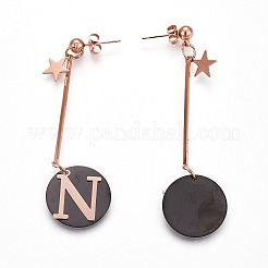 (Schmuck Parteien Fabrikverkauf) 304 Edelstahl baumeln Ohrstecker&nbsp;EJEW-F195-06