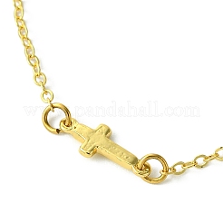 Armbänder mit Kreuzgliedern aus Messing&nbsp;BJEW-JB10588