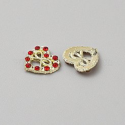 Herz mit Schleife Legierung Glas Cabochons&nbsp;MRMJ-WH0202-012C-G
