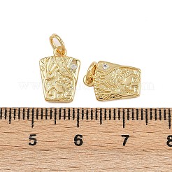 Pendenti in ottone con zirconi cubici&nbsp;KK-A269-28G