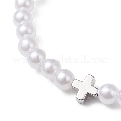 ABS-Kunststoff-Imitationsperlen dehnen Armbänder aus&nbsp;BJEW-JB13207