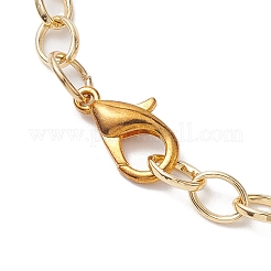 Colliers à pendentif en verre en forme de larme et en alliage croisé&nbsp;NJEW-JN04962