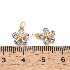 Pendentifs en laiton zircon cubique pavé&nbsp;KK-A291-07G