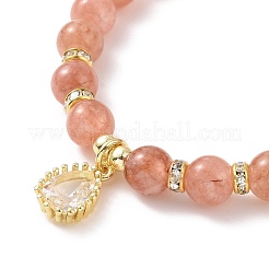 Braccialetti branello stirata gemma&nbsp;BJEW-JB09126