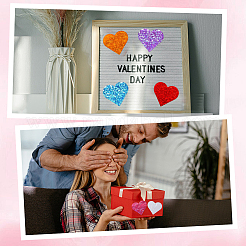 Rollo de pegatinas en forma de corazón&nbsp;DIY-CP0013-99