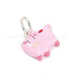Legierung Emaille Tier Cartoon Charms&nbsp;PALLOY-R158-04S-01