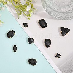 140 pieza de 12 estilos de rhinestone para coser en formas mixtas&nbsp;FIND-CA0007-43D