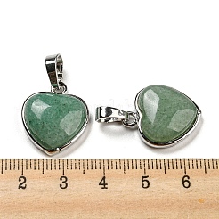 Pendentifs en aventurine vert naturel&nbsp;G-I358-A23