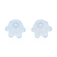 Cappucci di perline in acrilico imitazione gelatina a 6 petalo&nbsp;JACR-T002-02C