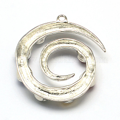 Wirbel Chakra Legierung Edelstein große Anhänger&nbsp;PALLOY-R082-02P