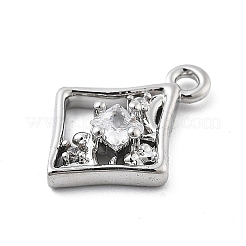 Colgante micropavé cubic zirconia de latón&nbsp;KK-H511-01P-03
