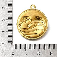 304 Edelstahl-Emaille-Anhänger&nbsp;STAS-Z163-21G-03