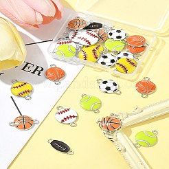 28pcs 7 Arten Legierungs-Emaille-Verbindungsstückcharme&nbsp;ENAM-FS0002-69