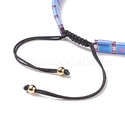 Bracelet perles tressées rocailles japonaises rectangle&nbsp;BJEW-JB08653