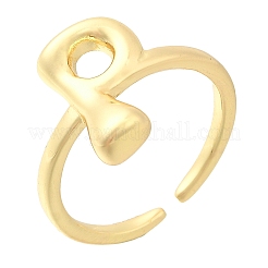 Anillos de puño abiertos de latón chapado en rack&nbsp;RJEW-S394-01G-P